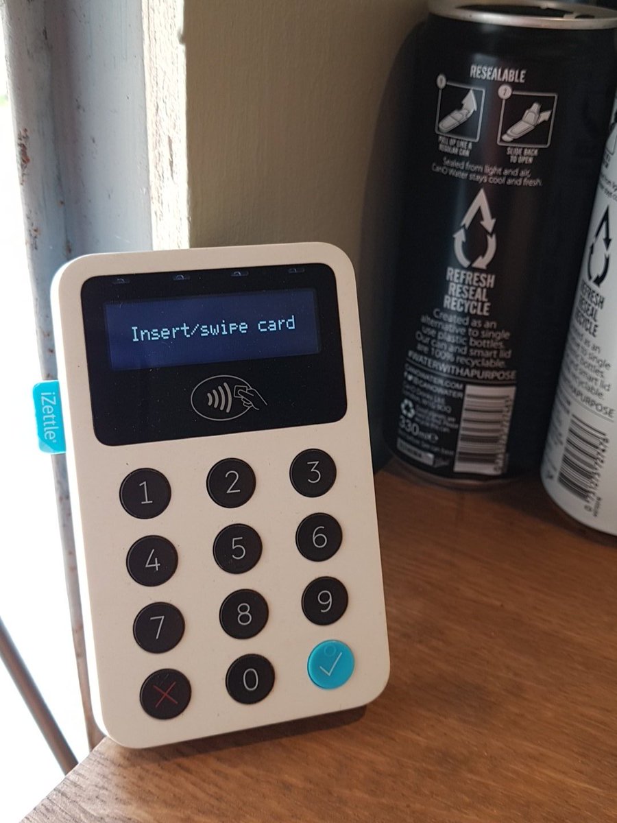 ThethirsteaCo's tweet photo. Bit of a milestone today! We took more payments with #card than we did cash! Clearly @iZettleUK is the way forward! #cornwall #cashless #technology #smallbutmighty #perfectlyformed https://t.co/ytVtqdSiu9