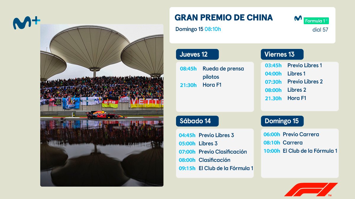 movistar_F1's tweet photo. Sin respiro ni descanso, ponemos rumbo al #CHNmovistarf1. 
El menú en Shanghai: https://t.co/ckrLJd8ieZ https://t.co/82CoGTTJXO