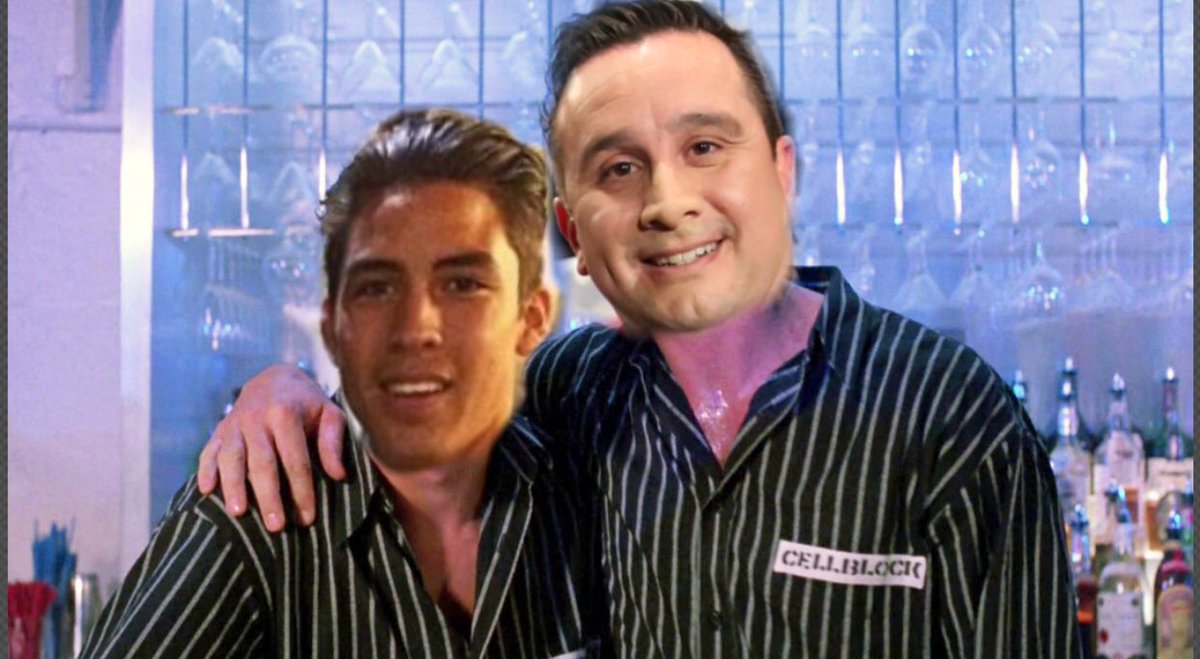 DuranSports's tweet photo. I’ve become the salty older sage on the @TattAndTheCrew show like in Cocktail. Convinced Bobby D we should open up a bar. @JessRosales1 https://t.co/z0GtU6v5Xl