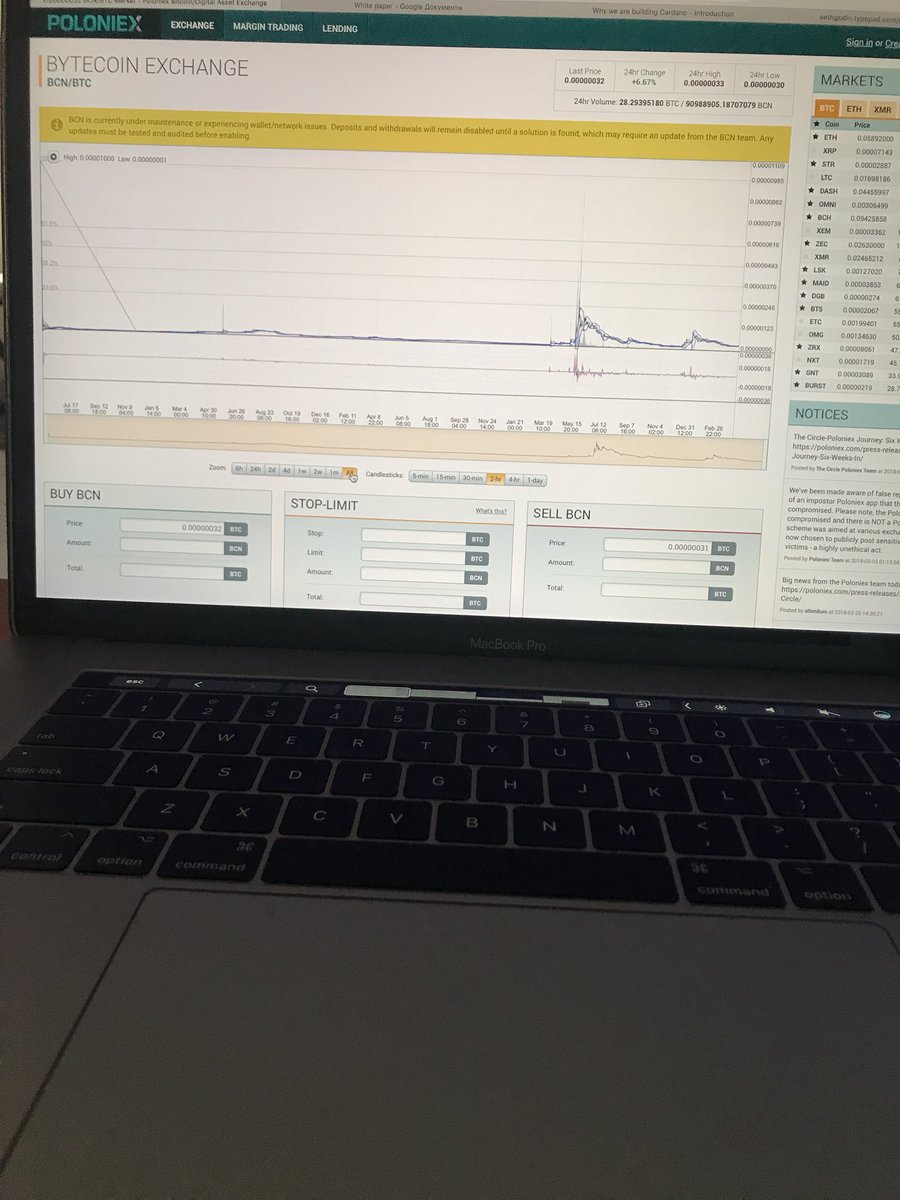 Vtal7's tweet photo. Soon to be UP...
#bytecoin https://t.co/uzPyM7s5nm