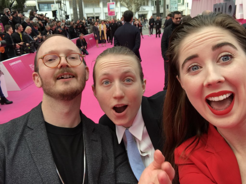 So that happened... team <a href="/madewithlovetv/">Made With Love</a> does the pink carpet! #MIPTV