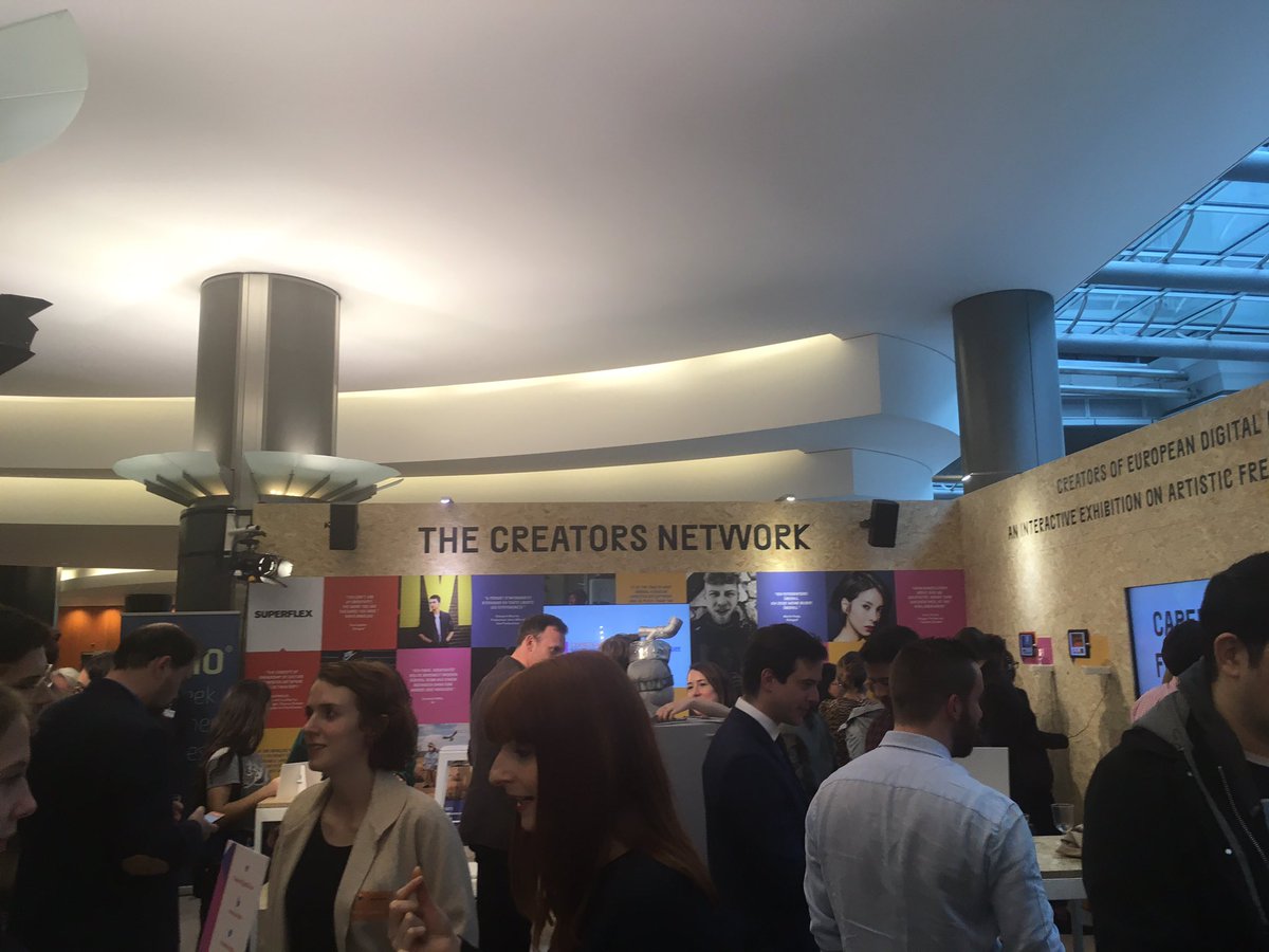 TechisCulture's tweet photo. Excited to hear from Europe's creators about their thoughts on #copyrightreform at a great exhibition hosted by @eu40 @woelken &amp; @CreateRefresh, a great initiative running all week! #techisculture #fixcopyright https://t.co/BndNhHlQ7r