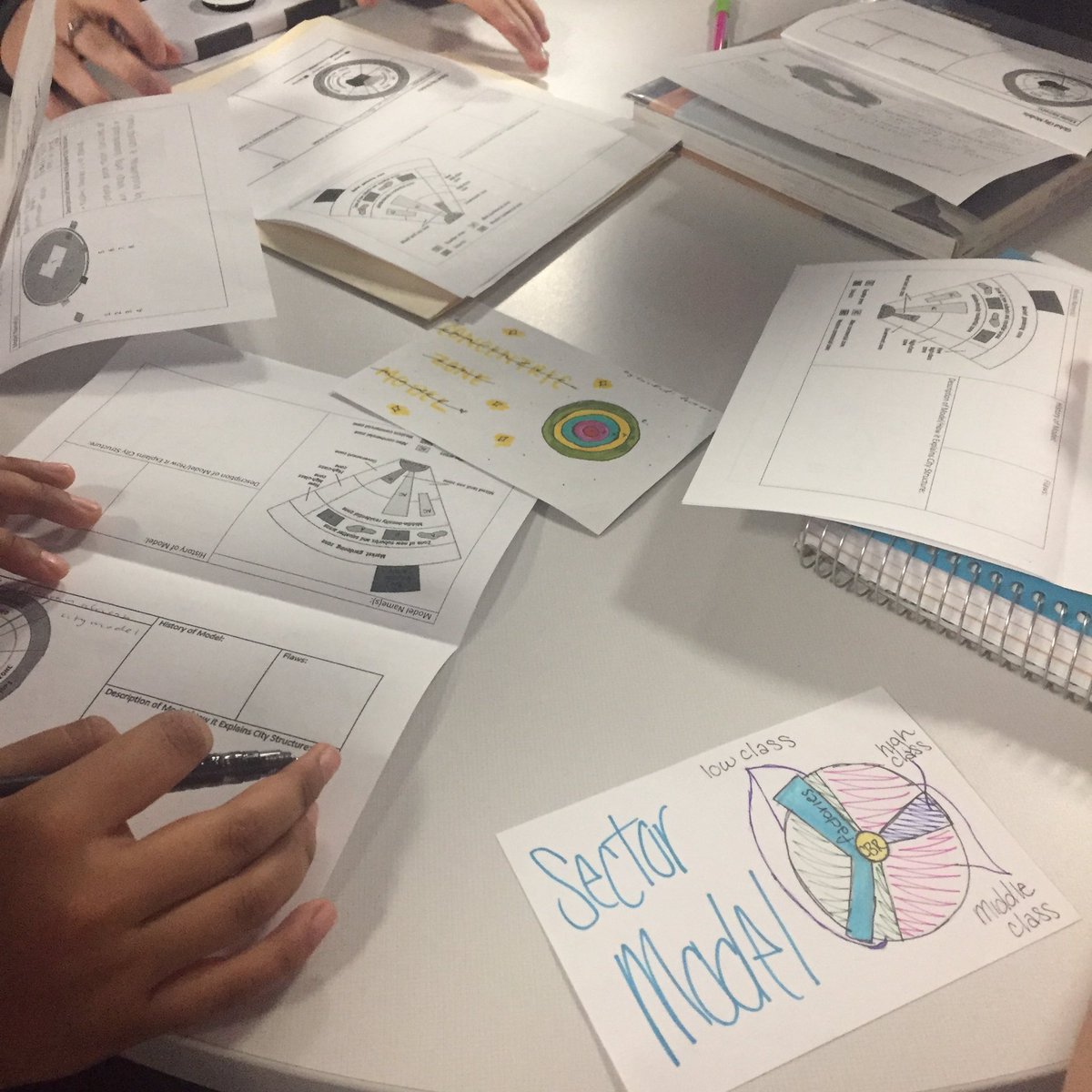 AnkneyOTHS's tweet image. A little urban model mix and mingle today in APHG! #unit7