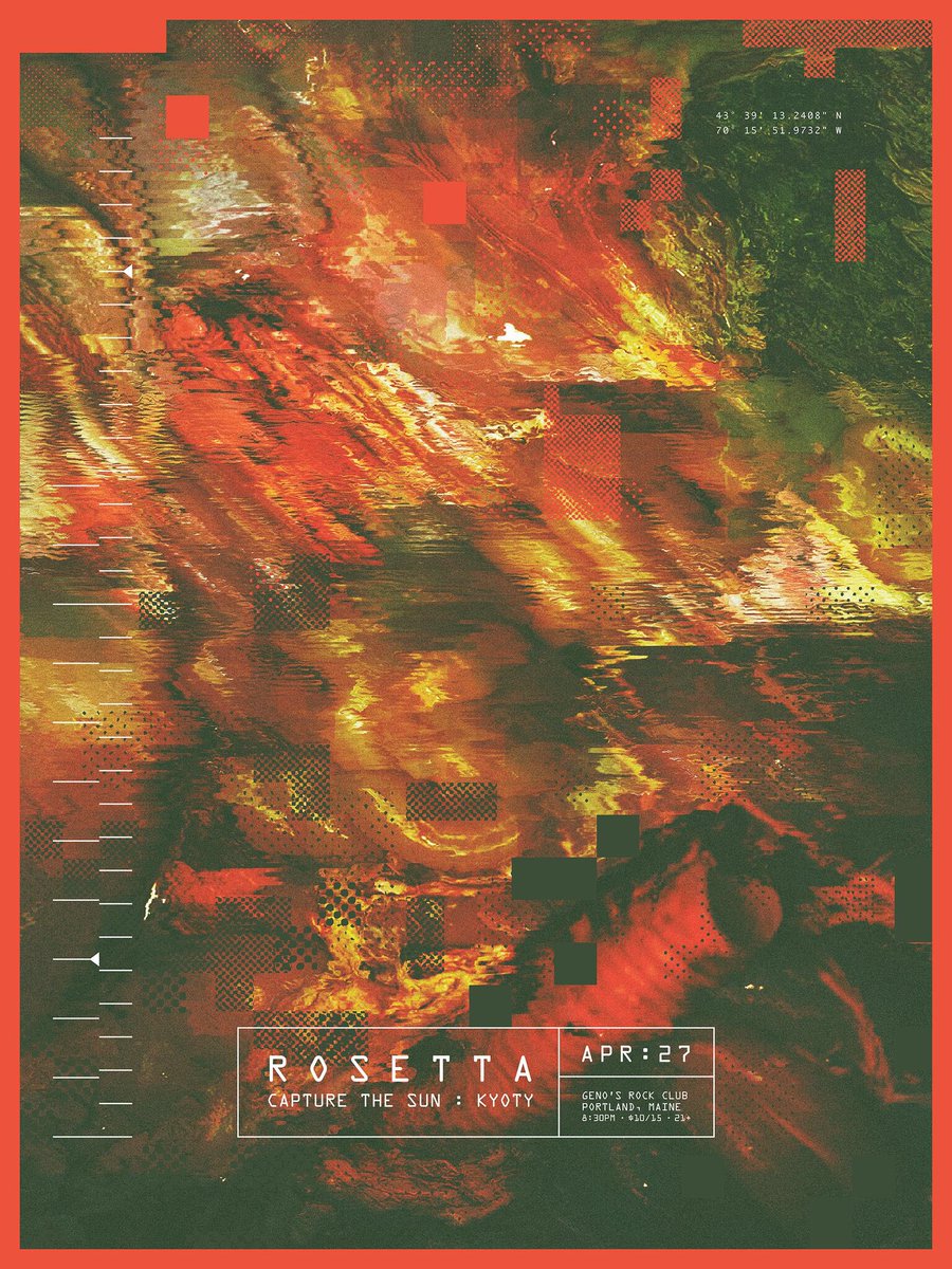 Friday April 27th 2018: @rosettaband <a href="/CTSprog/">Capture The Sun</a> <a href="/KYOTYBAND/">KYOTY</a> at <a href="/GenosRockClub/">Geno'sRockClub</a> 8:30PM - $10 adv/$15 day of. Do it.