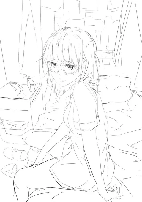 midnight doodle for relieving stress. 