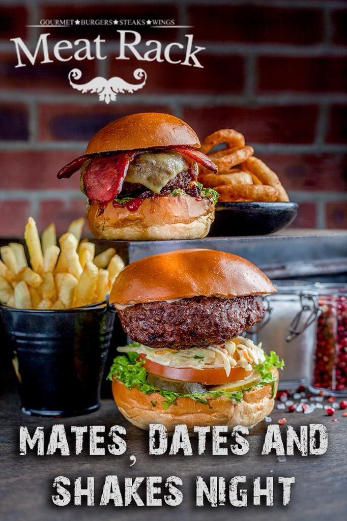 meatrackuk's tweet photo. Don’t let Mondays be a day of sorrow, finish your night with some mates, maybe a date or with a loved one to make your week ahead that much sweeter.
Two Burgers, Two fries, One Shake, Two Straws ONLY £20
Upgrade to an extra shake for £3
Monday’s only 5:30pm to 10:30pm
T&amp;C apply https://t.co/5HHb7PHRRB