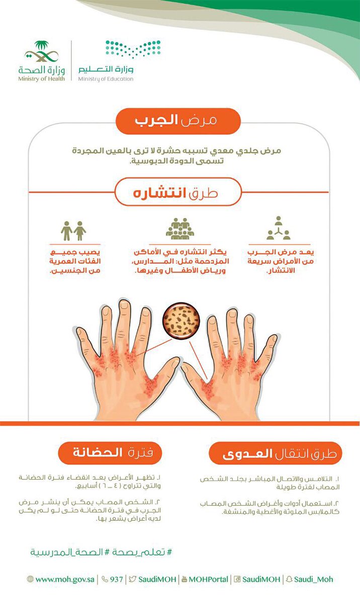 riyadhhealth's tweet photo. ماذا تعرف عن مرض #الجرب ؟ https://t.co/FRfg7JH1Ak
