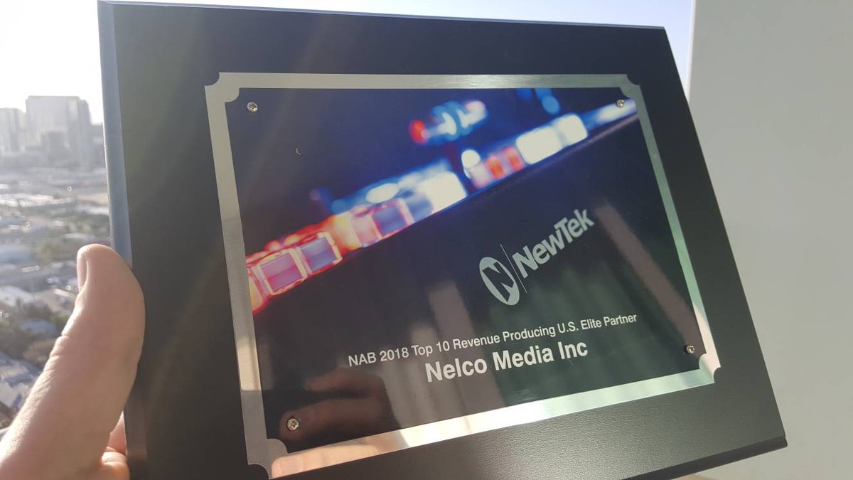 <a href="/NelcoMedia/">Nelco Media</a> named Top 10 NewTek reseller in North America!! #NAB2018 Not a bad first year!