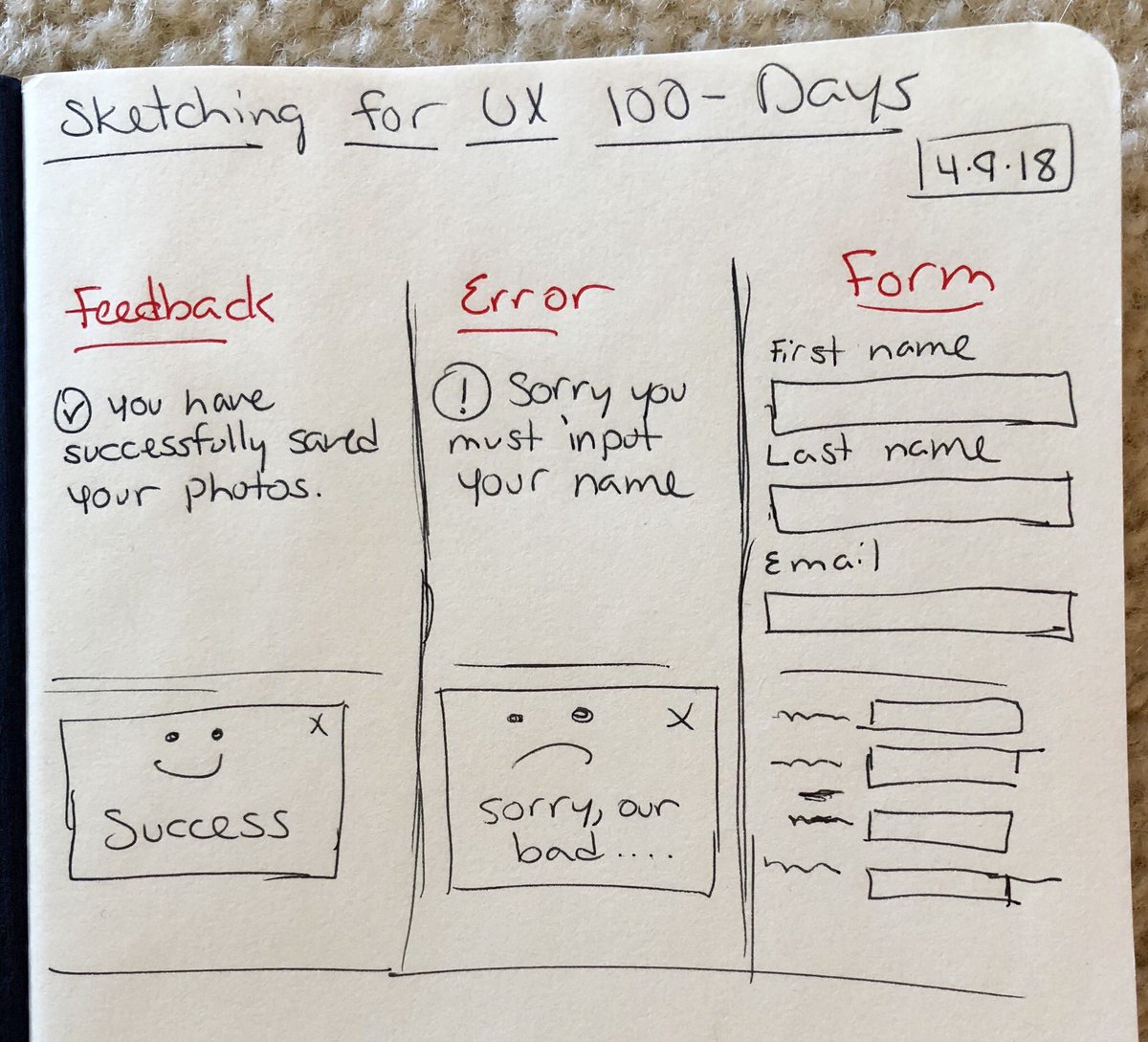 jnblatz's tweet image. #sketchingforux100