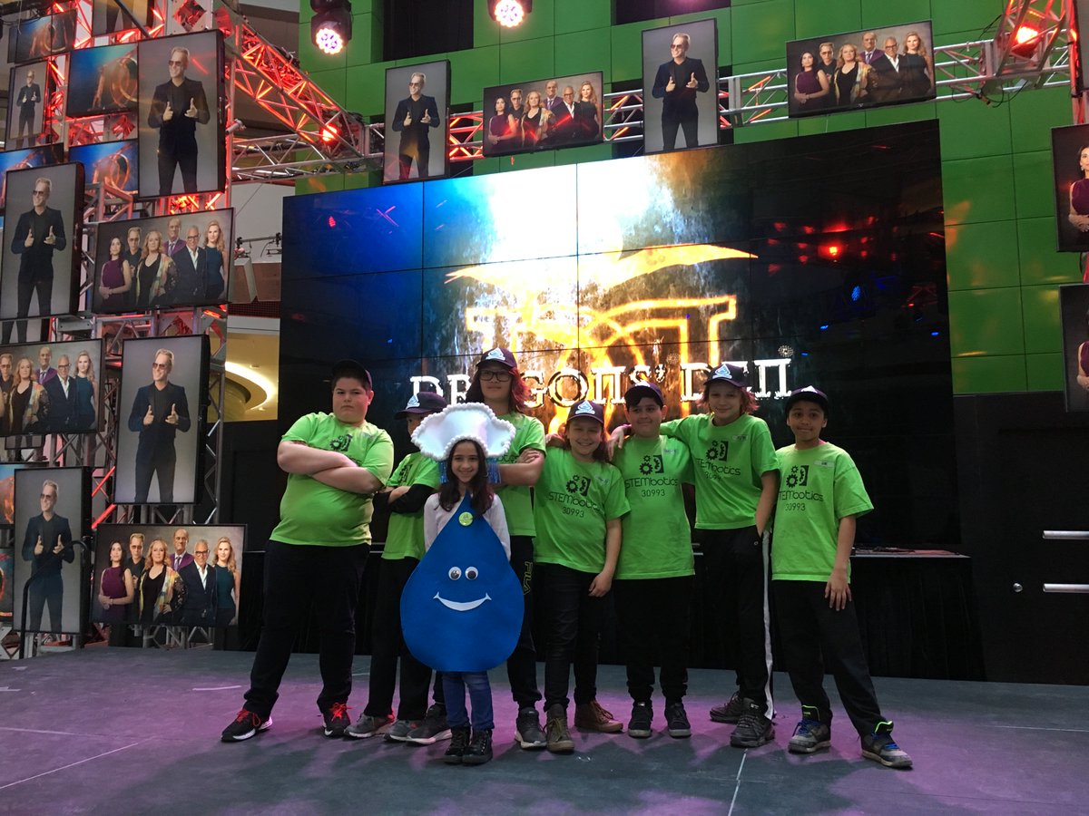 stem_minds's tweet photo. The journey continues for our young #entrepreneurs! Our #STEMbotics team pitched their Rainwater Harvesting Solution for an audition on @cbcdragon ! Stay tuned for updates as we find out if they make it on air! https://t.co/2beOH3SM03