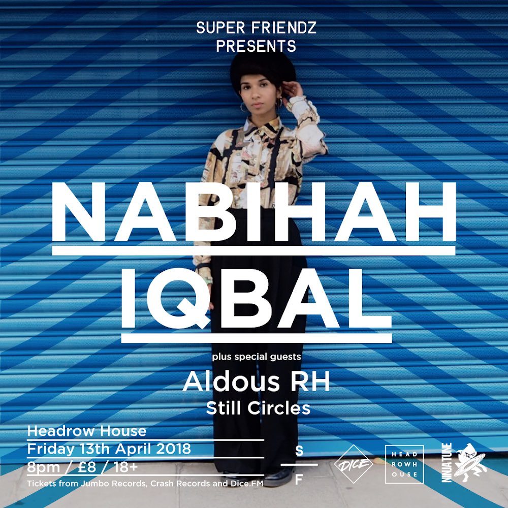 We’ll be supporting the excellent <a href="/nabihahiqbal/">Nabihah Iqbal</a> at <a href="/headrowhouse/">Headrow House</a> THIS FRIDAY. Message if you want £5 entry on our cheap list. Attend!!!