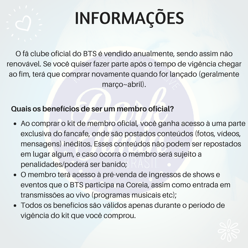 Sobre o fã clube – BTS BR