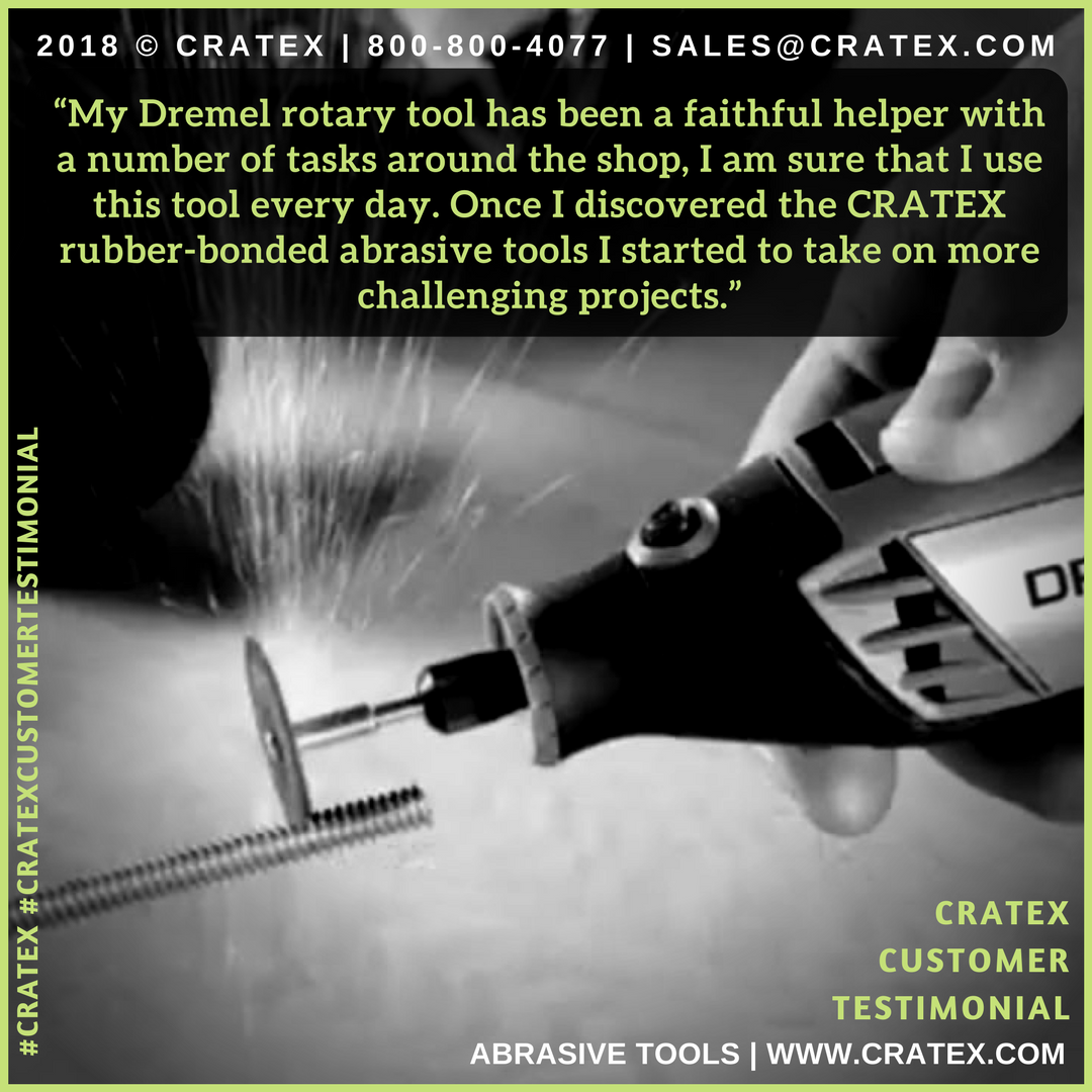 CratexSanDiego's tweet photo. Did you know that you can use #Cratex tools on #Dremel?
#cratextools #mycratex #customertestimonial #dremeltool https://t.co/UJUropPN2N