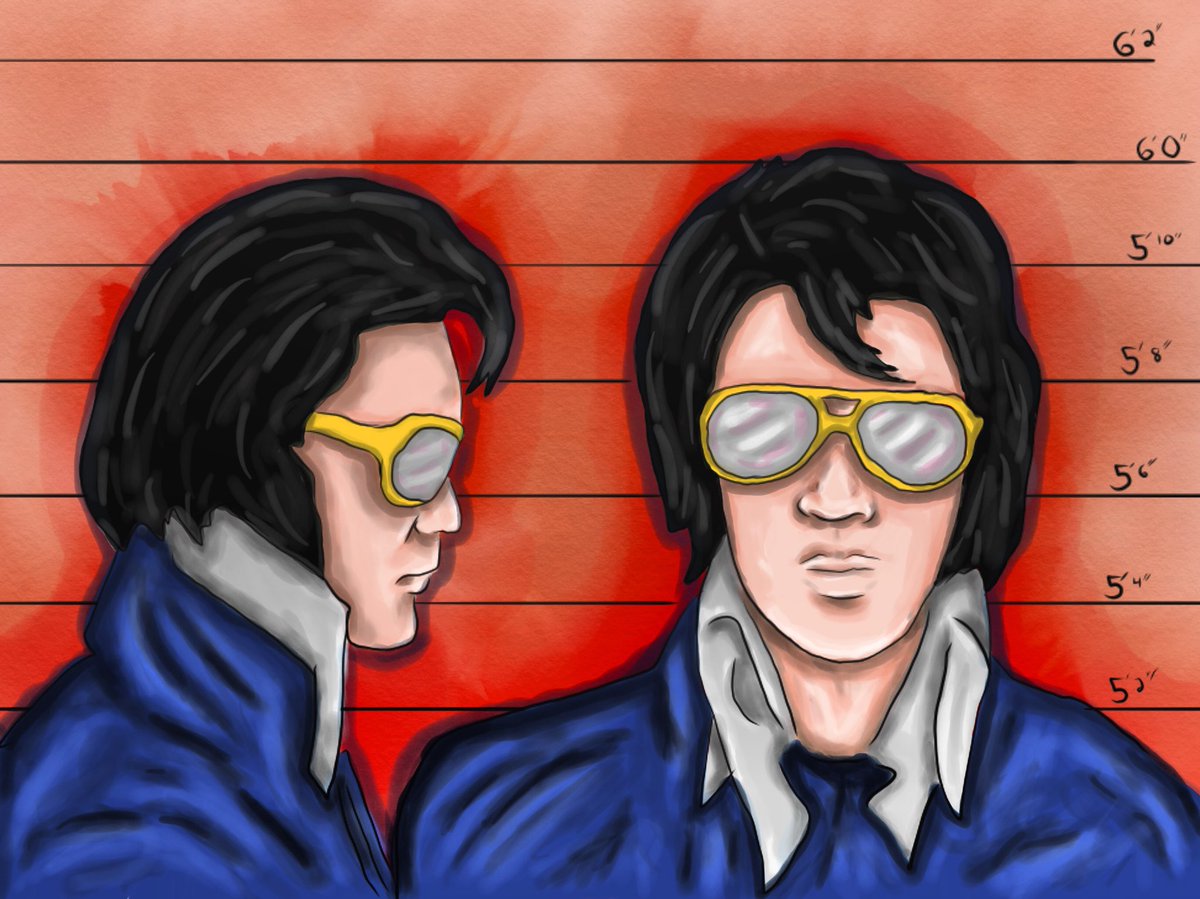 benbartels27's tweet photo. No rules when you’re King 
#art #artists #artwork #ArtOfTheDay #CreativeEnergy #illustration #picoftheday #photooftheday #drawing #Sketching #digitalart #painting #love #beautiful #fun #elvis #elvispresley #rockandroll https://t.co/BdLyvWfiN1