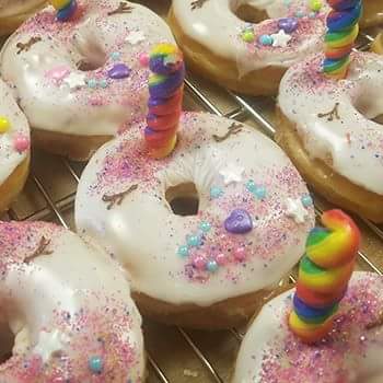 Happy National Unicorn Day!

Yes we can make unicorns, and many other fun and unique custom donuts, just give us a call to order some today!

#doughgood #unicorn #UnicornDay
