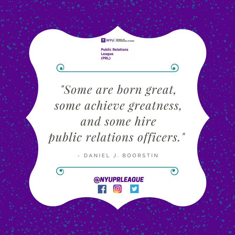 NYUPRLeague's tweet photo. #MotivationMondays #QOTD #QuoteOfTheDay #PRprofessionals #PRLeague https://t.co/NhgV05UkYM