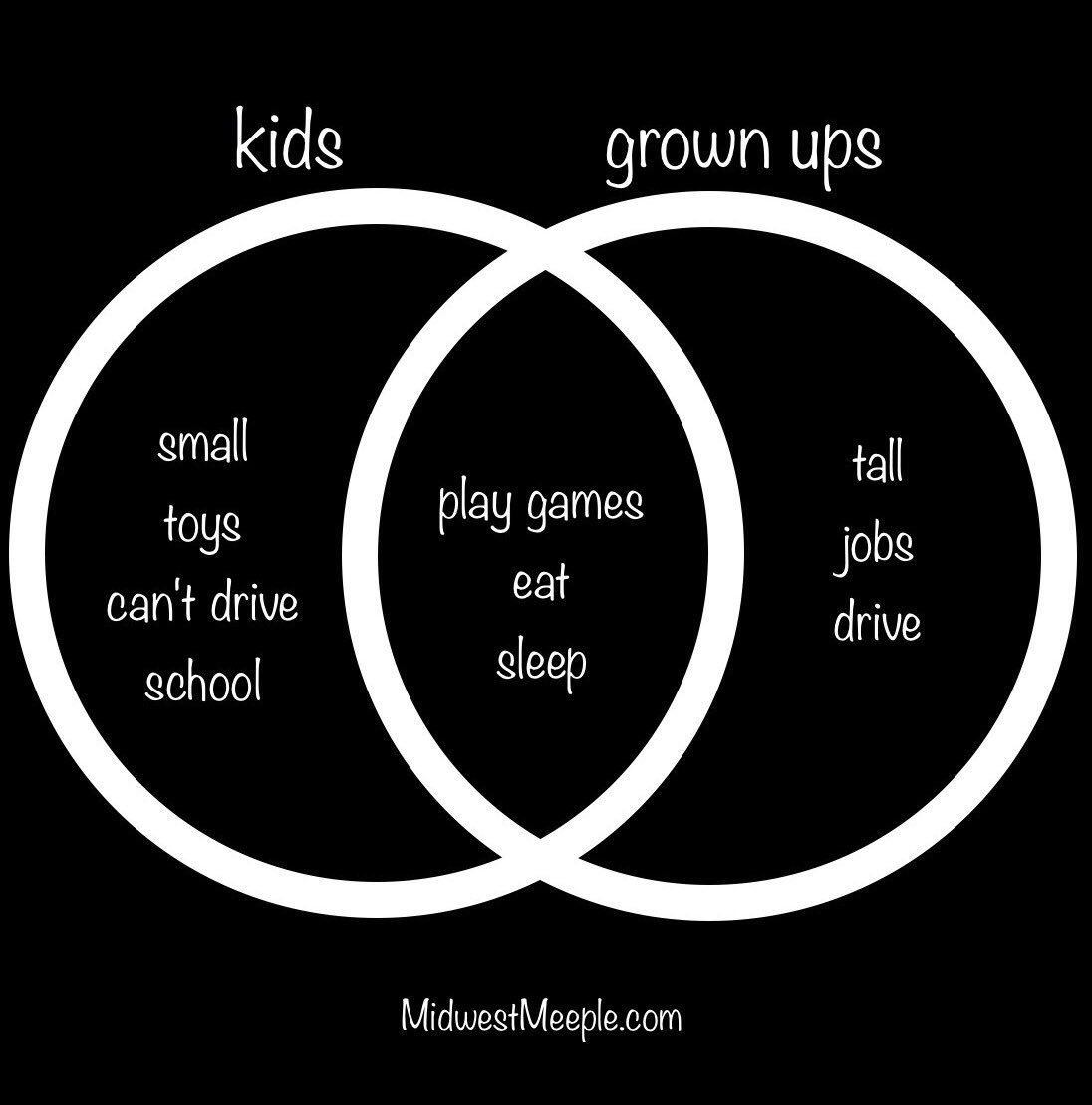 If you don't want to grown up... you don't have to! #playgames #eat #sleep #midwestmeeple