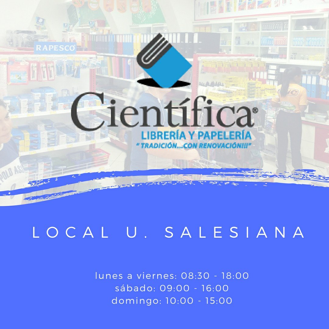 CientificaEc's tweet image. Extendemos nuestros horarios por temporada escolar. UNIVERSIDAD SALESIANA #cientificaec