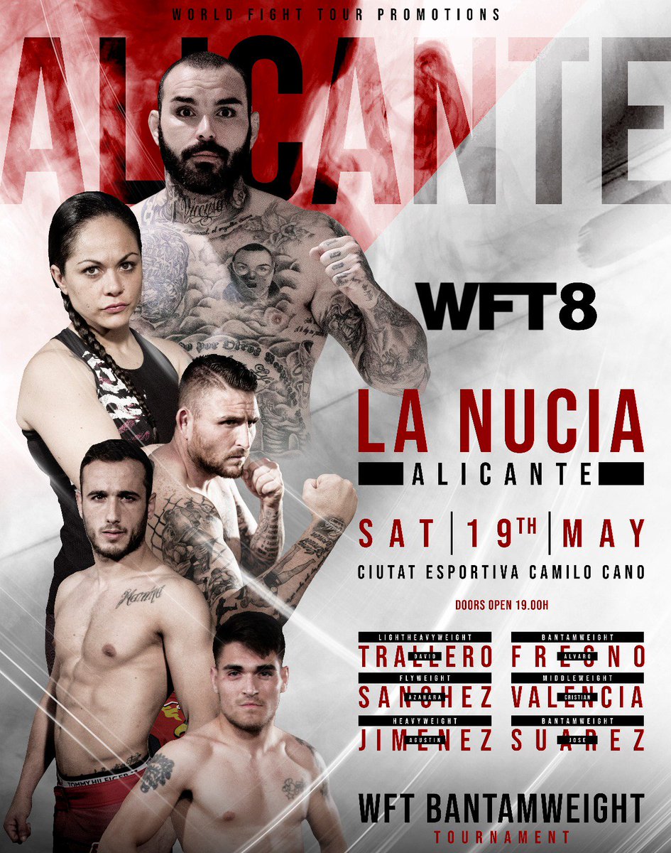 bushijesus's tweet photo. @WFTOficial 8 Un Grandísimo evento allí estaremos en La Nucia @JaulaMMA @eloctagonoweb @fightsolmma @campos_gon @DANValeTudo1 @ELBLOGUFCdeGIM @MMAjunkie @Titinfight4life @sherdogdotcom @tapology @FIGHTMMAROTA @Fight_Matrix @ray_boixader @celineHaga @NeilHall_mma @combateamericas https://t.co/4goimkzrLW