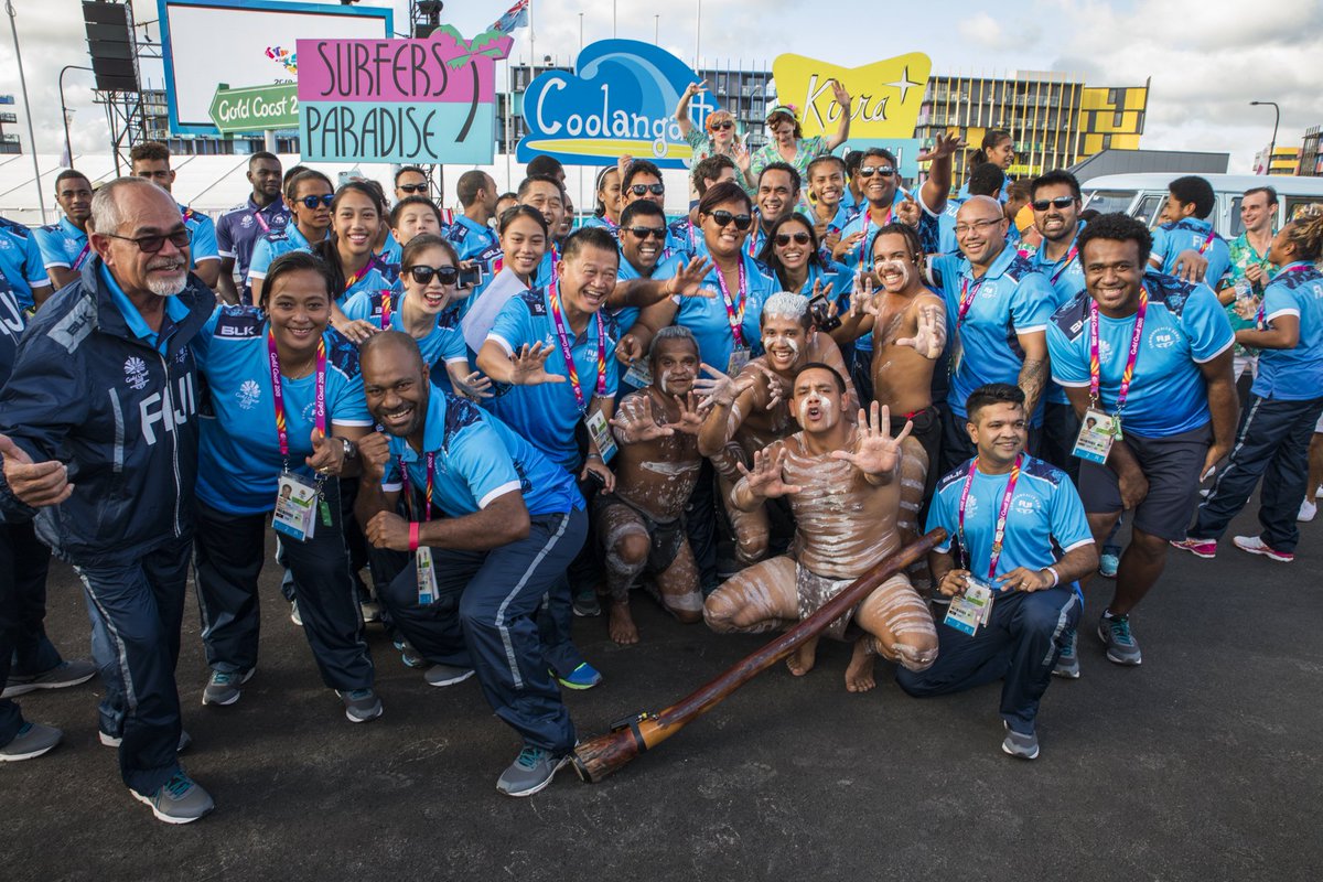 GriffComms's tweet photo. Celebrating the spirit of generosity - the Reconciliation Action Plan for the Games was made in consultation the custodial owners of the Gold Coast, the Yugambeh people. #GriffComms journalist @JTGallagher_ got the story on page 5 of Sunday's #VillageSource #GC2018 https://t.co/7TwEIaWZbU