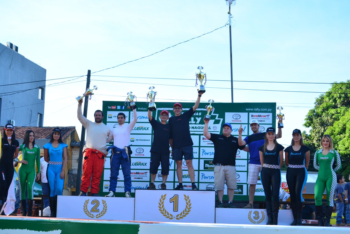 Excelente desempeño del <a href="/teamtoyotapy/">TOYOTA GAZOO Racing Paraguay</a> en el #RallydeSantani Ale Galanti y Leo Suaya con ETIOS R5, concluyeron 2dos en la General y en tracción simple Riyosuke Shima y Daniel Petersen con COROLLA terminaron 1ros en el podio de la RC3. FELICIDADES EQUIPO!!! #toyota #gazooracing