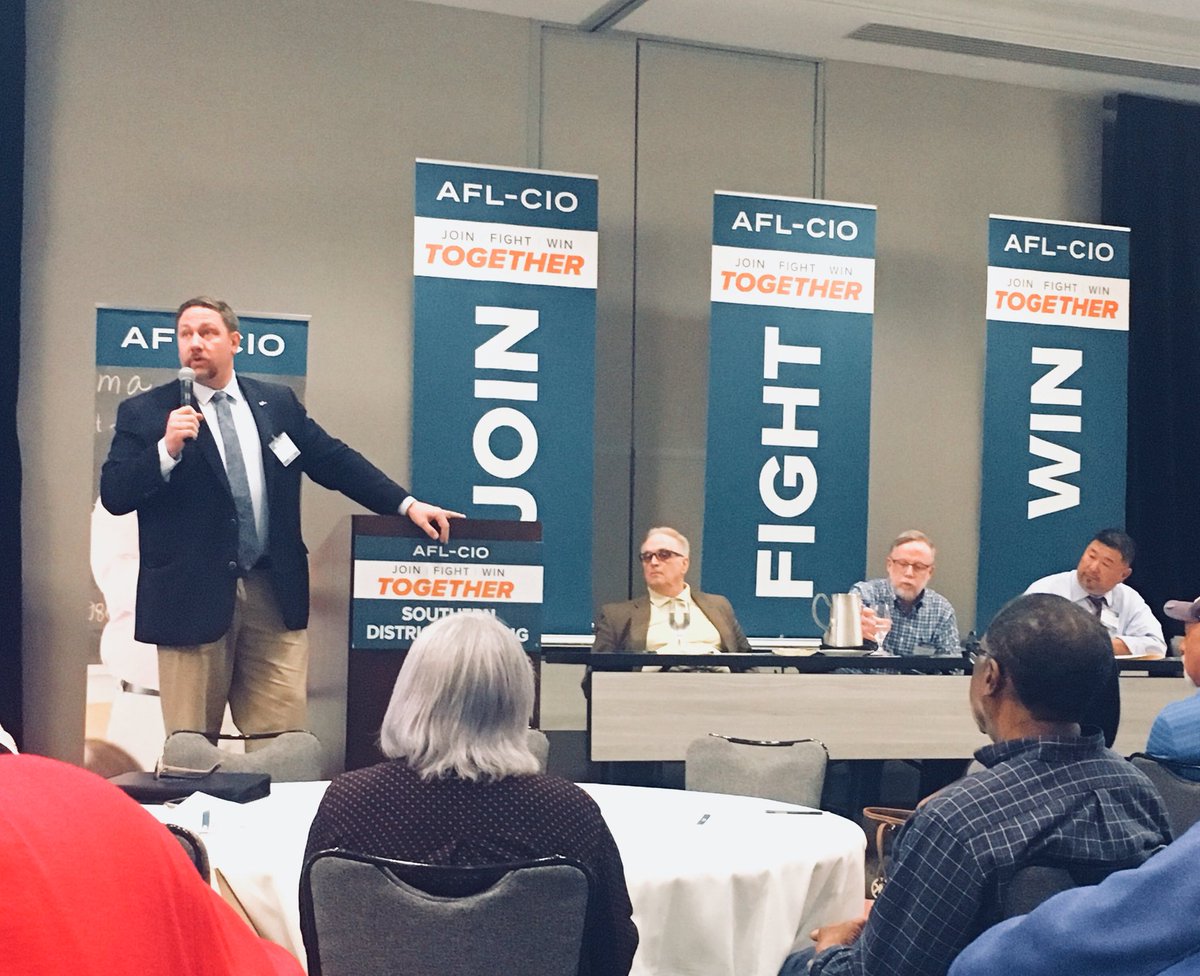 NashvilleCLC's tweet image. We’ve traveled straight from #LaborNotes2018 in Chicago to @AFLCIO Southern Strategy Session in New Orleans, bringing the fire and passion back to our neck of the woods #strategy #1u