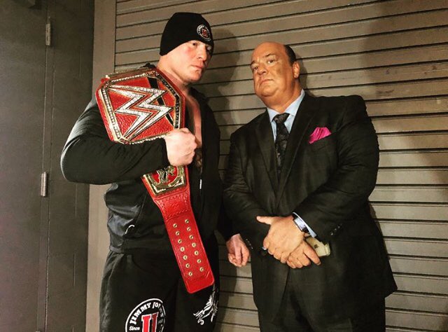 ShaunRoig's tweet photo. @jimmyjohns hopefully you guys restock this beanie cap @BrockLesnar was wearing last night at WrestleMania on your website 🙏🏼 https://t.co/KyNt9TYSml