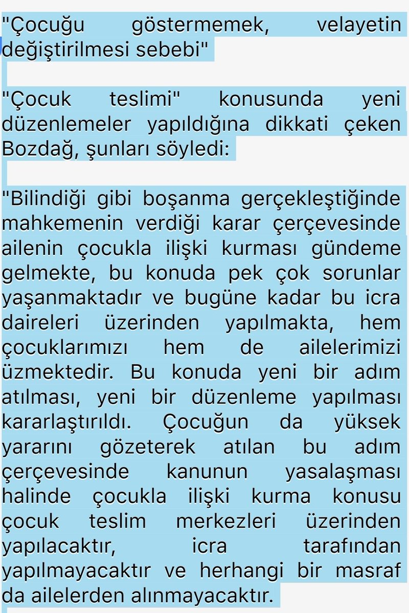 #AdilOrtakEşitVELAYET olmayacaksa #Velayet tek taraflı olacak ise annede değil Babada olmalı...