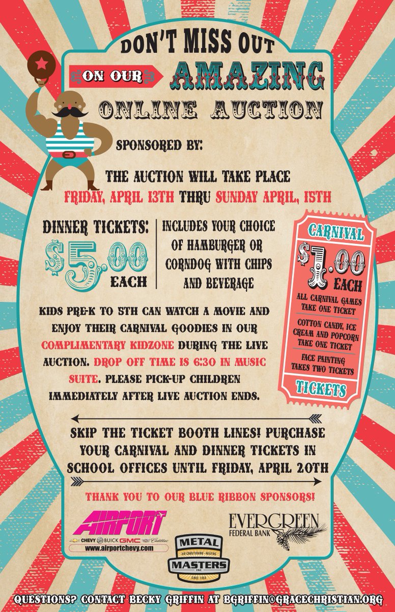 CCHSMedfordOR's tweet photo. Mark your calendars for this year's Auction &amp; Carnival, Sat 4/21/2018. Great fun, food &amp; fellowship! Thank you to @georgefox, our presenting sponsor. https://t.co/VXGargAQed https://t.co/4Scd8BmcXi