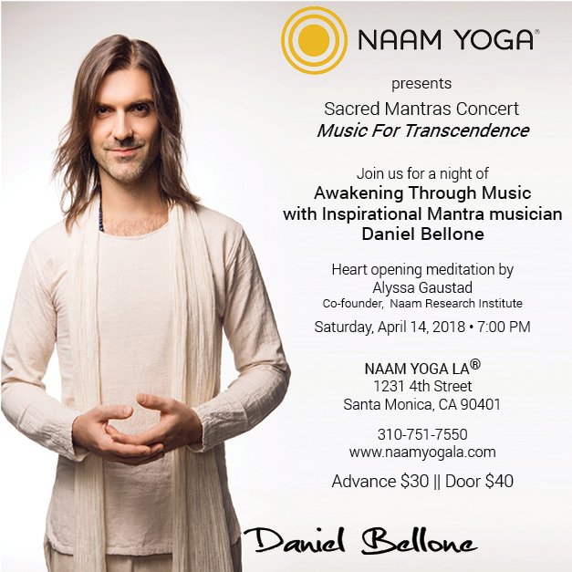 NaamIntl's tweet photo. #naamyogaevents We look forward to @danibellone #musicfortranscendence concert @NaamYogaLA this Saturday! https://t.co/0HOu66nxig