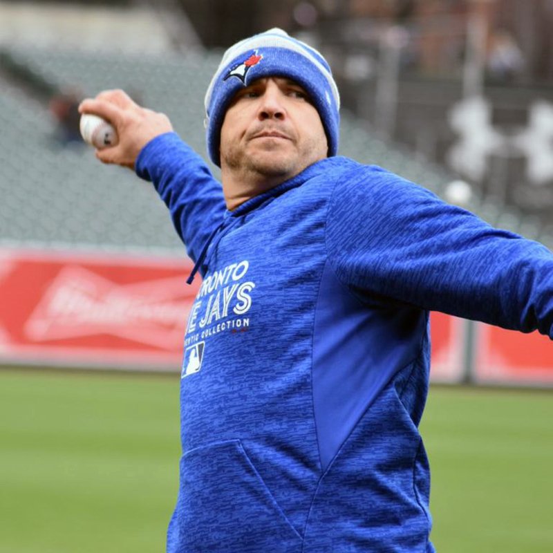 BlueJays's tweet photo. Hello from Baltimore. 👋

In case you couldn't tell, it's freezing out here. https://t.co/rI8TWNwESb