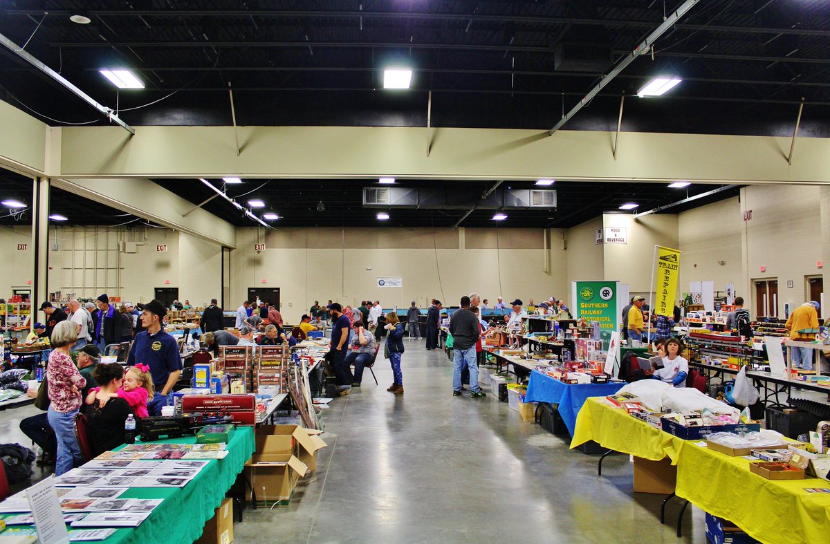 AlexanderNRHS's tweet photo. Our 16th Annual NC Railroad Expo was a grand success!!! We're grateful for our volunteers, vendors, attendees, and the the @HickoryMetroCVB for making it all possible!!! Here's the first batch of photos... 
#SENGSM #AlexanderChapterNRHS #NRHS #TrainsAreCool #CatCoNC #HickoryNC https://t.co/r3n9JZAI0K