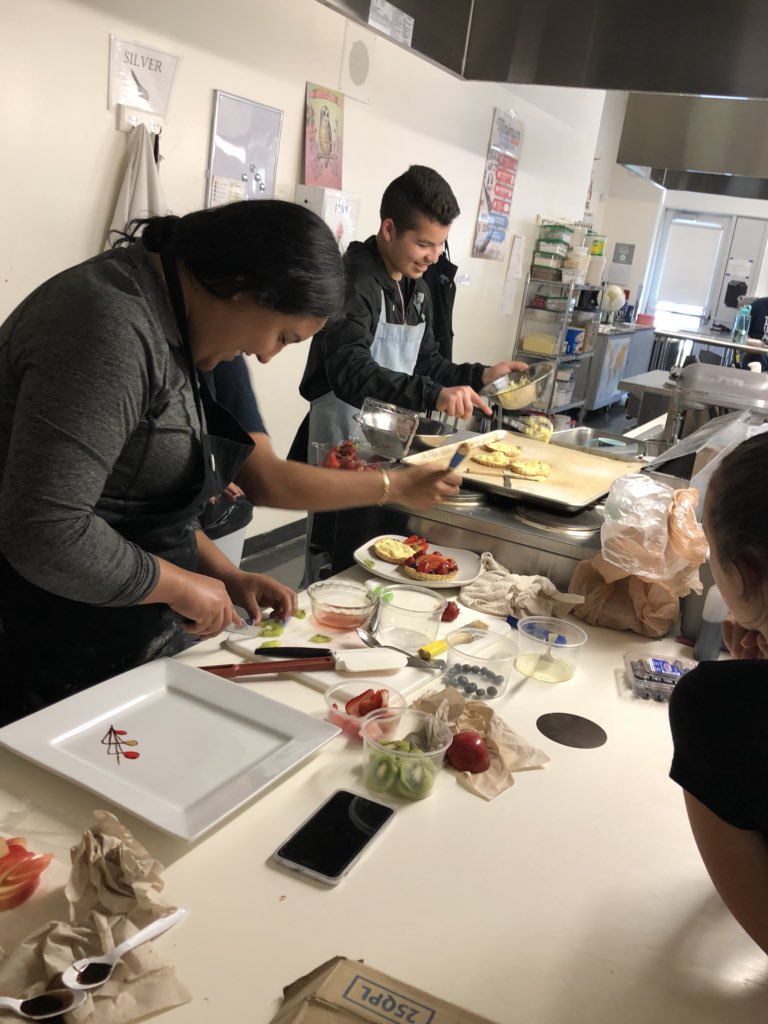 tishrich's tweet photo. Sometimes Ss impress me so much that I get a little teared up...today was one of those days. Silver P5 team took the MasterChef Pastry Challenge to another level! 🤯
#tlap #xplap #oredchat #culinarysmhs #fcschat #smedfordhs #foodsnaps https://t.co/yG61pGC3Ss