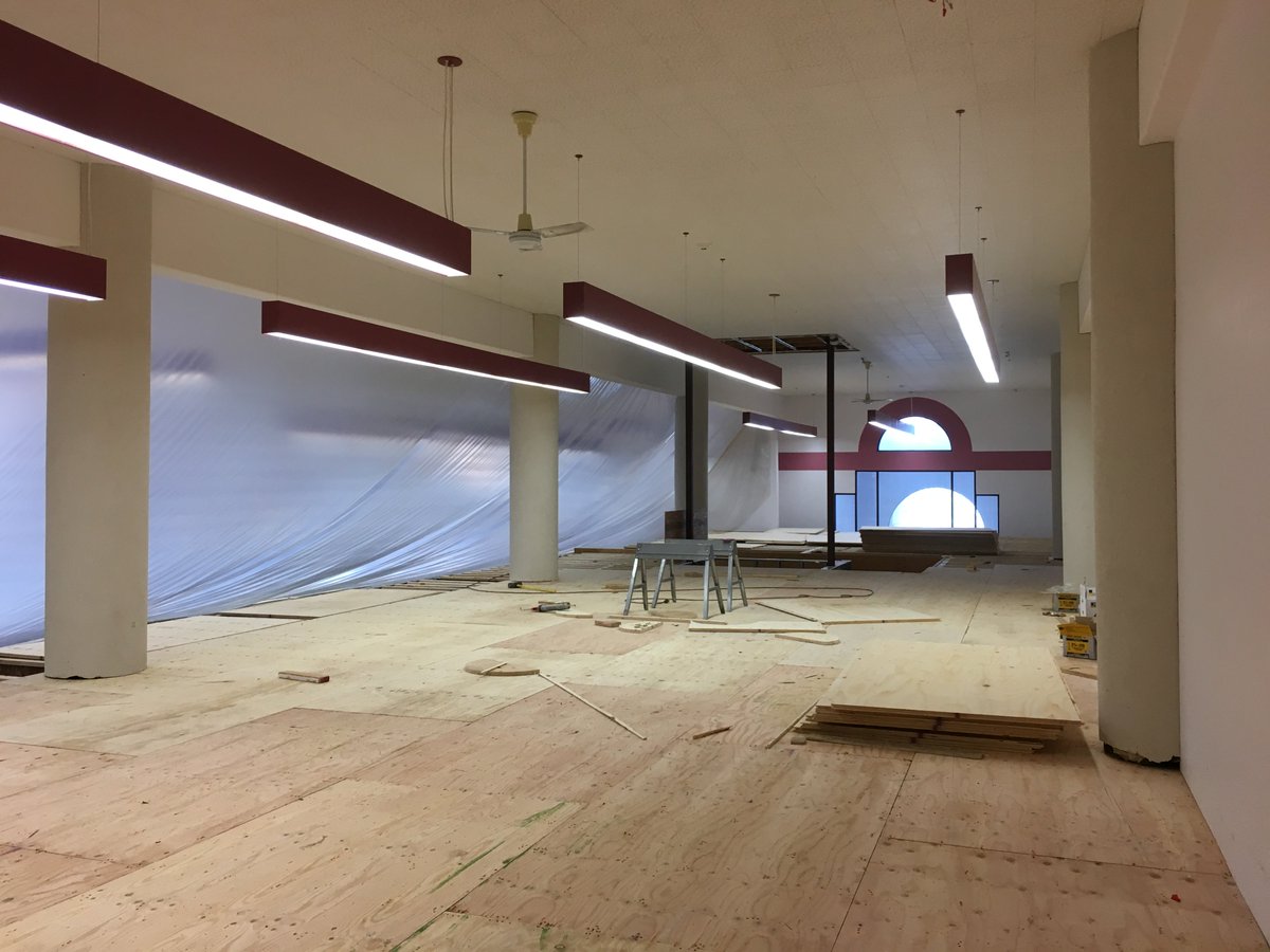 NewsFromACL's tweet image. Talk about exciting! This is a view from the new mezzanine! It&apos;s taking shape! #LibrarySpace