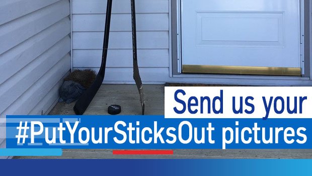 CTVNewsNorthern's tweet photo. Are your sticks out for #Humbolt? 🏒 People all over paying tribute to the @HumboldtBroncos by putting a hockey stick outside their front door .Let's see
 your photos 👇 #PutYourSticksOut #PutYourStickOut #SticksOutForHumboldt #HumboltStrong 
https://t.co/8WGSUC2L3b https://t.co/DNPJbQ8WYq