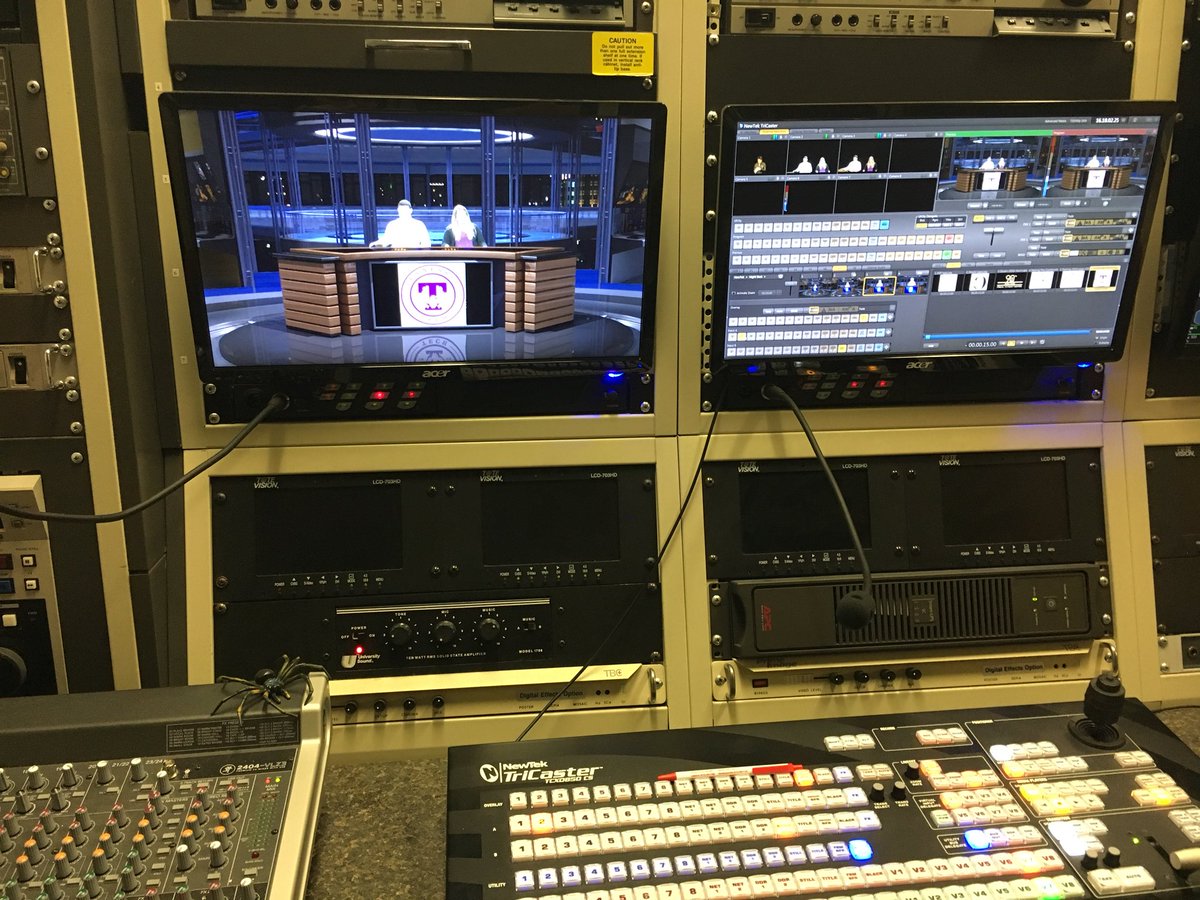 EagleViewProd's tweet image. Filming the April episode. We’re hosting a watch party on Tuesday, April 17 from 5-7 p.m. in CLEM 212. #TTUjournalism #WeAreTNTech