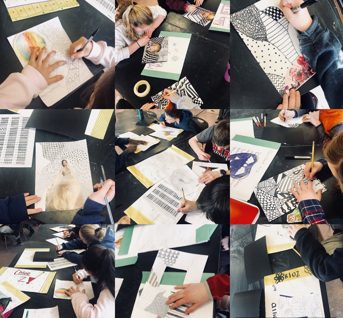 NAMS_ARTST's tweet photo. 8th grade has been practicing and planning out some line and pattern designs for their scratchboards! #practicesmakesprogress #arted @NAMiddle https://t.co/kSDBCqMjC6