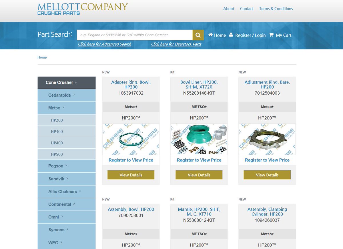 crushersplus's tweet image. Spring is here! Are you getting your crushing plant ready for the upcoming season? shop.crushers-plus.com is your one stop shop for crusher parts! With our new website update, you can quickly and easily find just what your looking for! #crushersplus #partsales