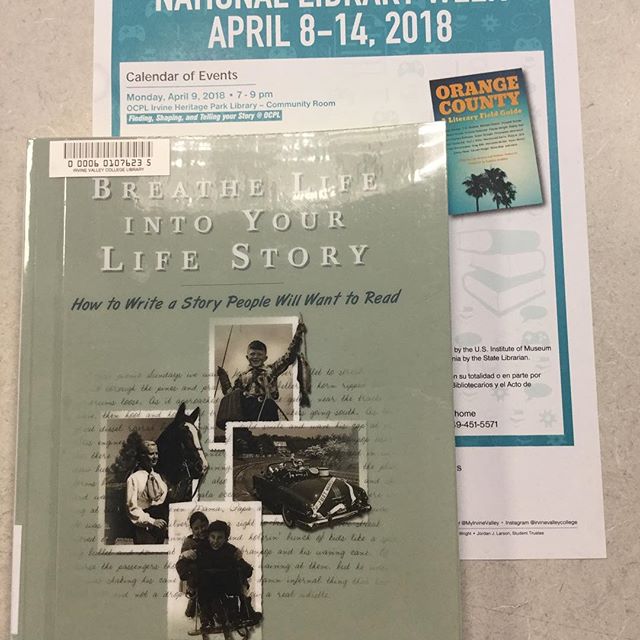 Welcome to the first day of National Library Week!  Write your own story. ✍  #ivclibrary #newbookmonday 📷: <a href="/ivclibrary/">IVC Library</a>