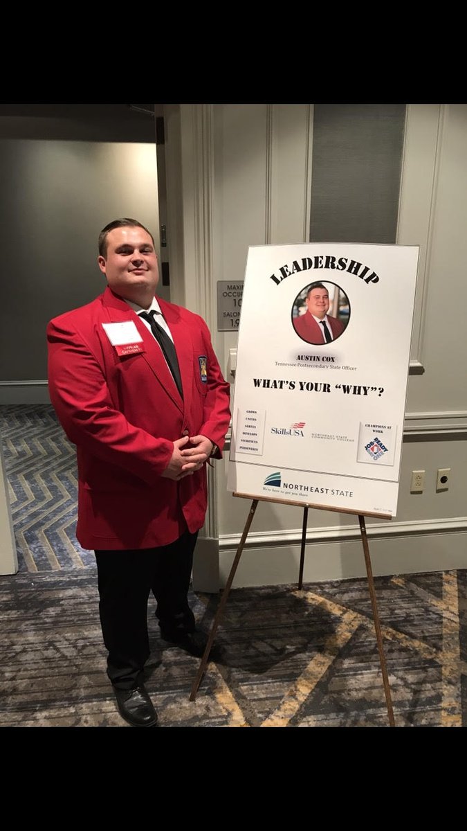 gobuildtn's tweet photo. "More students should know it doesn’t take a four-year college degree to make good money and do what you love." - Meet Austin Cox, an HVAC/Machine Tool student @northeaststate, @SkillsUSATN officer, and Go Build's April Ambassador of the Month. https://t.co/Lh7IinJK9h https://t.co/oGHYuTkcQM