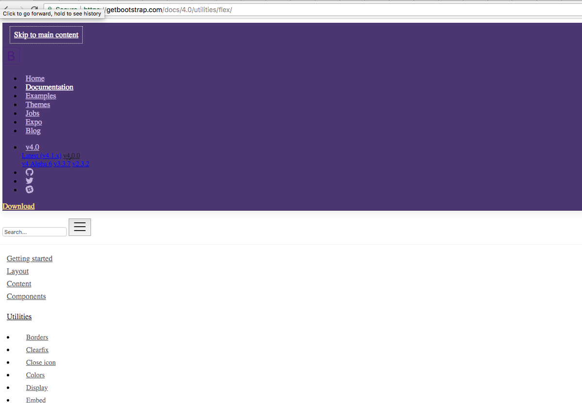 _maliss's tweet photo. @getbootstrap 4.1 cool but the 4.0 docs are down! Help! https://t.co/putF6os8IM