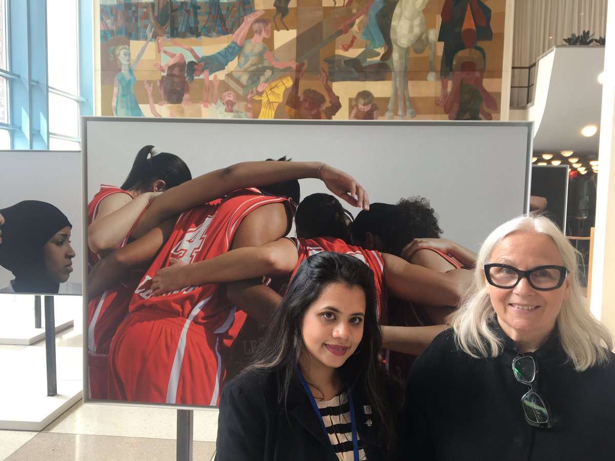 NishatNYC's tweet photo. Hey’Ya, Arab Women in Sport,
Art exhibit!!.
Great meeting
H.E. Mr. Miroslav Lajčák, President of the of the UN General Assembly,@UN_PGA and Photographer #BrigitteLacombe,Inspiring discussion on #gernderequality in #sports and the face of #arabwomen @Qatar_Museums https://t.co/CMhTsQdhSy