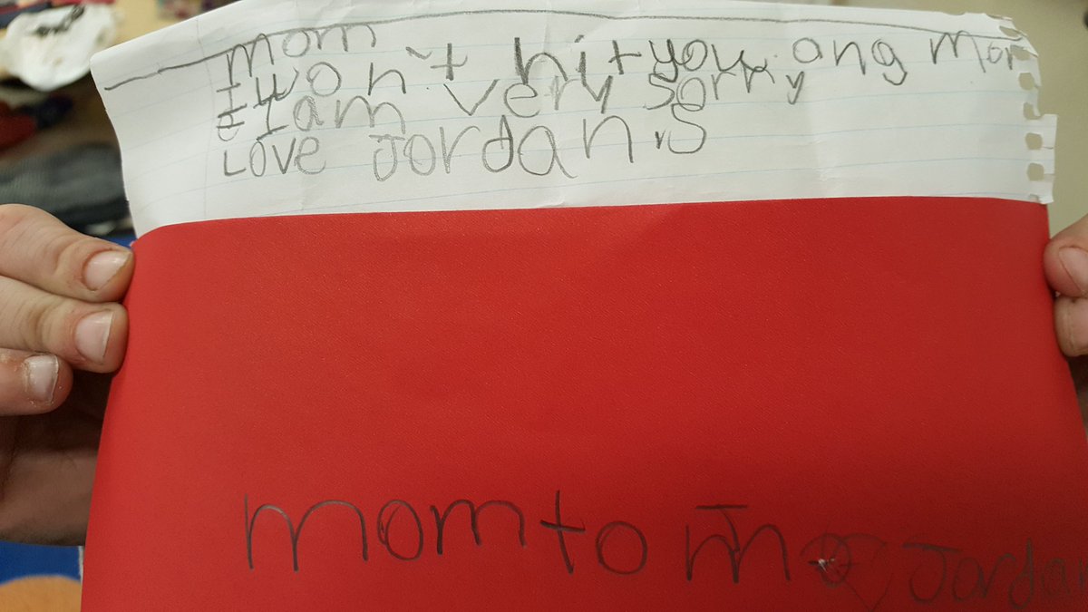 The POWer in free writing! A student in 2P @HPEDSB_POW chose to write a heart felt apology letter to his mom. I am so proud of him! @EarlyYears_HPE @MrsBurnsLP #freewriting #increasedengagement