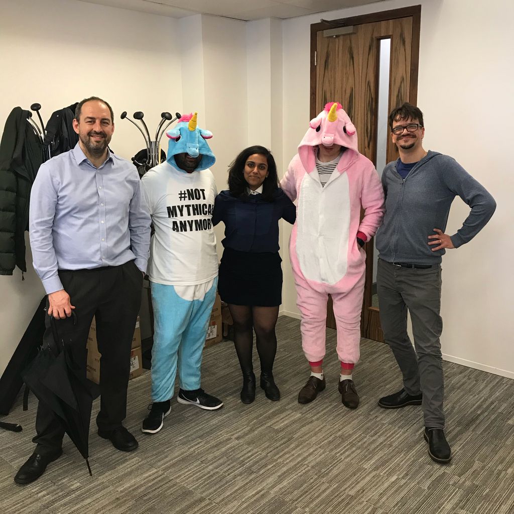 Pivigo's tweet photo. Happy Birthday to one of our team members who was of course born today on #UnicornDay - when else are #DataScientists born? #NotMythicalAnymore #DataScience #BigData #MachineLearning #NationalUnicornDay https://t.co/zF1a2Xrgfj