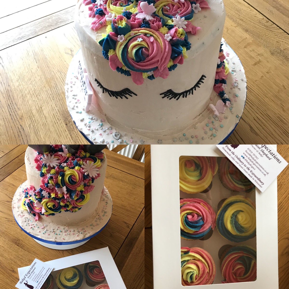 Bakedexpect's tweet photo. Happy 6th Birthday Evie, hope you enjoyed your #unicorn #cake.  #vanilla #Raspberry #Worcester https://t.co/jZQfrFQooj