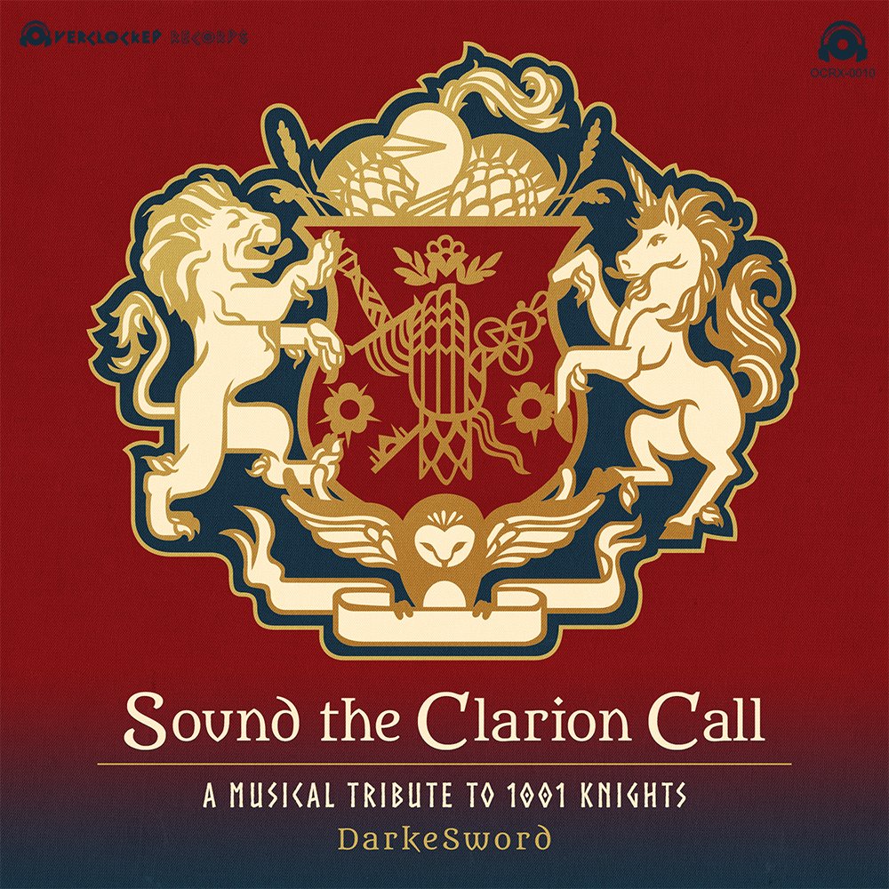 OCRecords's tweet photo. "Sound the Clarion Call: A Musical Tribute to 1001 Knights" is NOW AVAILABLE for $3.99 on @Bandcamp &amp; OCRD!
 
@darkesword has been on @ocremix for 15 (!) years, w/ 30+ VGM remixes - his first original album is *fantastic*!

- https://t.co/OqECxE4JDl
- https://t.co/rb8KK5Uw5P https://t.co/viT4uzuKIy