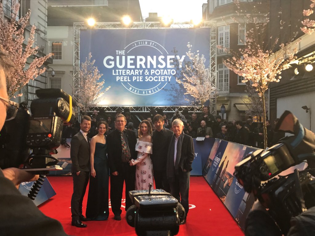 VisitGuernsey's tweet photo. Live from the Red Carpet at the #GuernseyMovie premiere! https://t.co/OW84J5qY4p