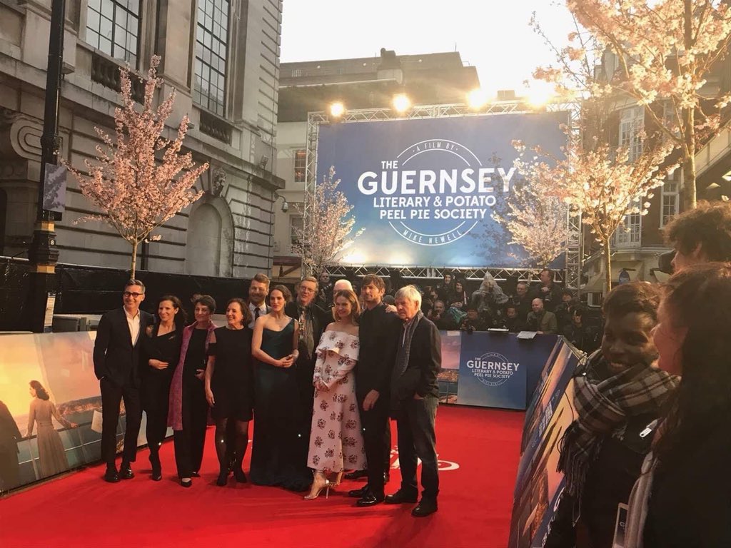 VisitGuernsey's tweet photo. Live from the Red Carpet at the #GuernseyMovie premiere! https://t.co/OW84J5qY4p