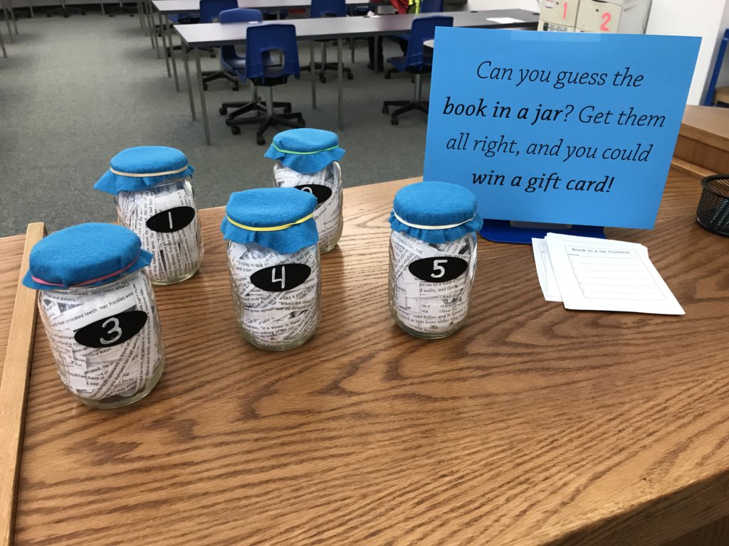 MrsOtteELA's tweet photo. Happy National Library Week! Stop by and celebrate with us. We have contests and activities. PLUS we are forgiving fines all week! https://t.co/5jHJc6HQRr