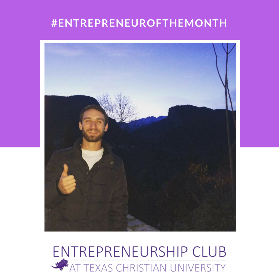 TCUEntrepreneur's tweet photo. This April, we are thrilled to announce Evan Sledge as our #Entrepreneurofthemonth . Evan represented TCU last weekend at Values and Ventures Competition! He competed against 55 other universities and did an amazing job!
#TCU #Inspiration #Entrepreneurship #JustStartUp https://t.co/cxpaA1F3LM